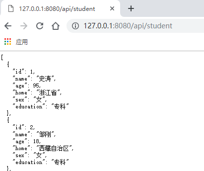 vue+vuex+json-seiver实现数据展示+分页功能