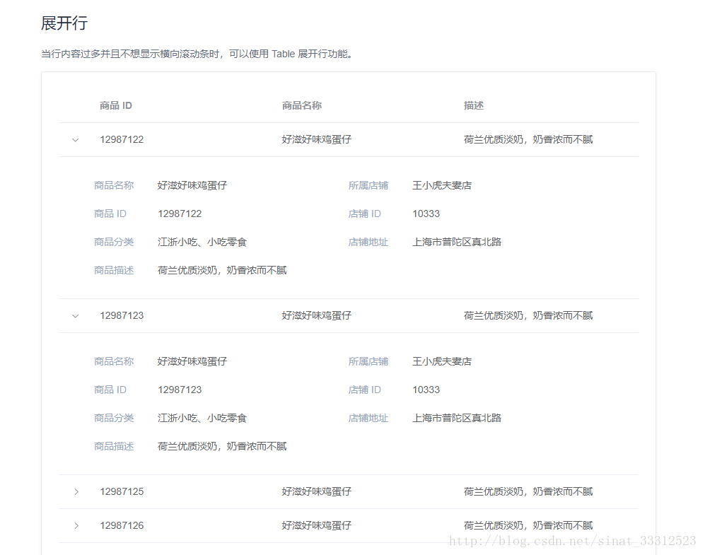 如何使用element-ui table expand展开行实现手风琴效果