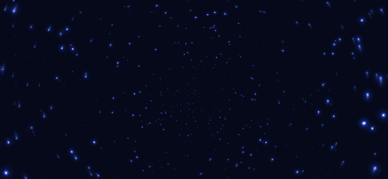 怎么在JavaScript中使用canvas实现一个旋转星空效果