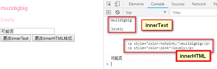 js中innerText和innerHTML与target和currentTarget的区别