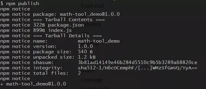 发布一款npm包帮助理解npm的使用