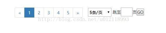 bootstrap下拉分页样式 带跳转页码