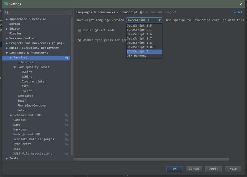 webstorm如何添加*.vue文件支持