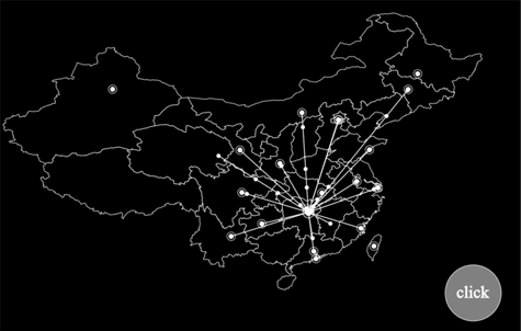 使用D3.js创建物流地图的示例代码