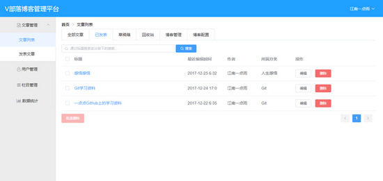 Vue+SpringBoot如何开发V部落博客管理平台