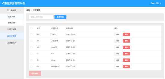 Vue+SpringBoot如何开发V部落博客管理平台