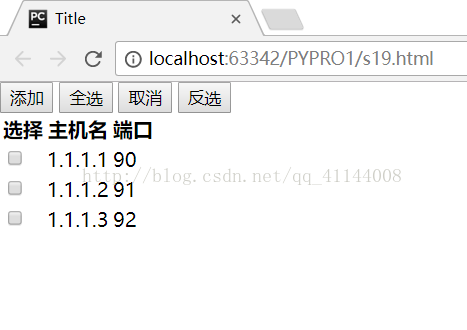 JavaScript实现全选取消效果