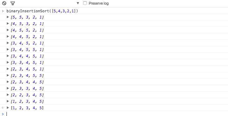 javascript中排序算法的示例分析