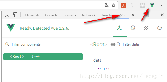 Vue DevTools调试工具的使用