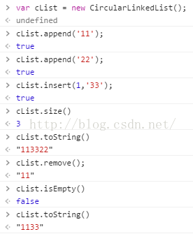 JavaScript数据结构之单链表和循环链表的示例分析