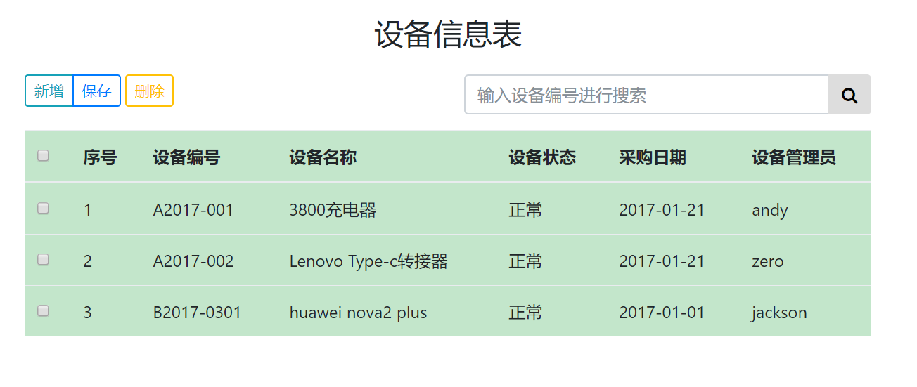 使用Bootstrap + Vue.js实现表格的动态展示、新增和删除功能