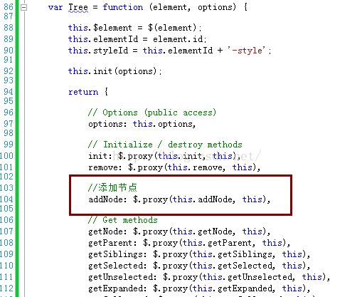 bootstrap中treeview扩展addNode方法动态添加子节点的示例分析