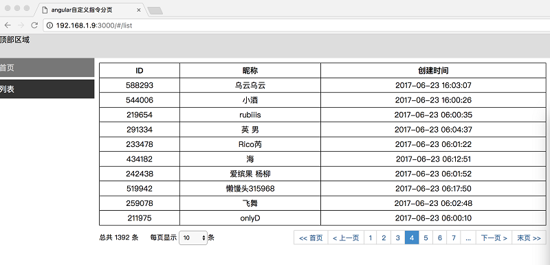 Angularjs自定义指令实现分页插件(DEMO)