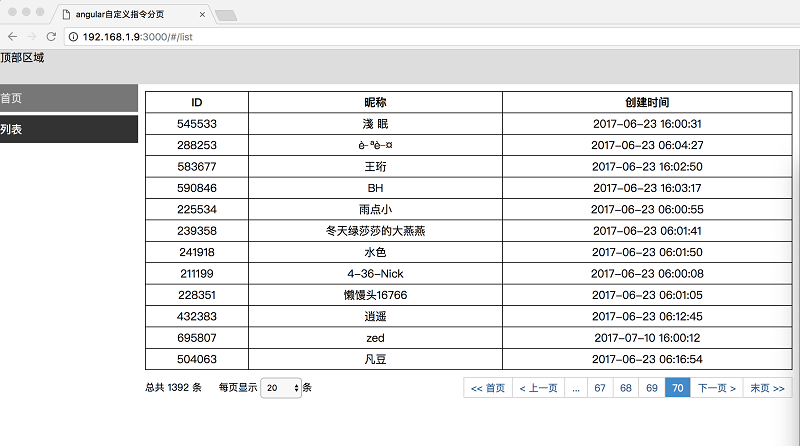 Angularjs自定义指令实现分页插件(DEMO)