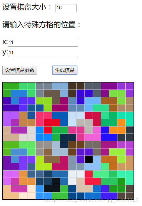 JavaScript編寫棋盤覆蓋代碼詳解