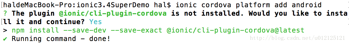 怎么搭建一个ionic 3.0+ 项目运行环境