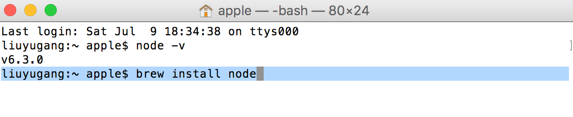 怎么在mac中搭建一个node.js环境