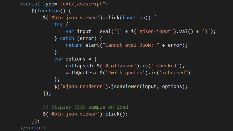 jQuery Json数据格式排版高亮插件json-viewer.js使用方法详解