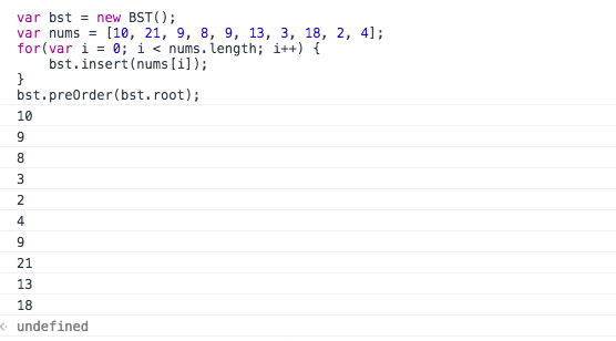 javascript實(shí)現(xiàn)二叉樹遍歷的代碼