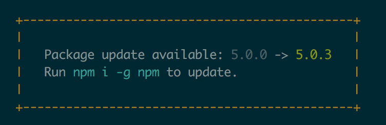 Node.js如何使用命令行工具检查更新