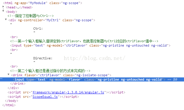 详解angularjs中的隔离作用域理解以及绑定策略