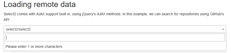 jQuery插件select2如何利用ajax高效查询大数据列表