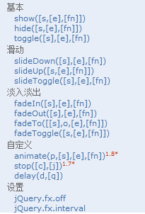 jQuery操作之效果详解
