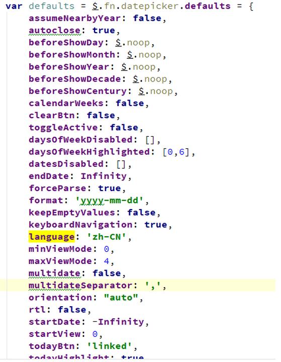 JS控件bootstrap datepicker使用方法詳解