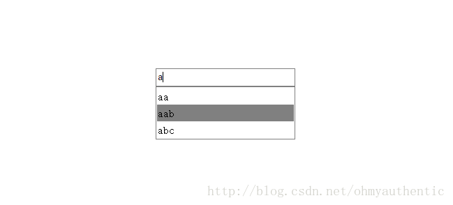 JavaScript组件开发之输入框加候选框的示例分析