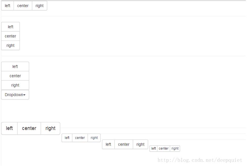 Bootstrap按钮组简单实现代码