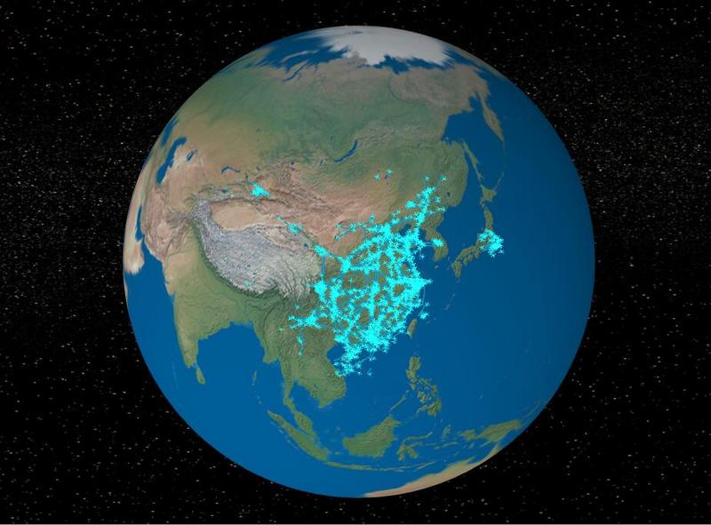 three.js怎么绘制地球、飞机与轨迹