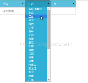 Angularjs自定义指令如何实现三级联动选择地理位置