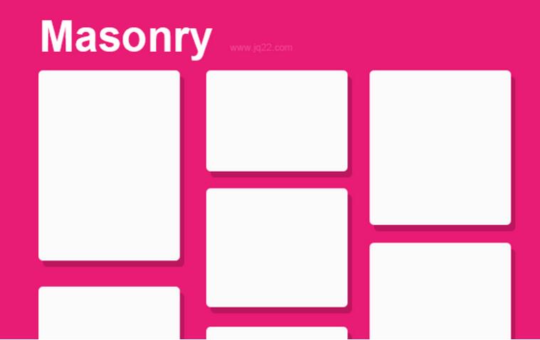 jQuery Masonry瀑布流插件使用方法详解