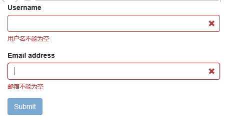 bootstrap 表单验证使用方法
