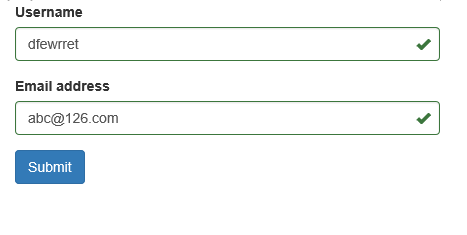 bootstrap 表单验证使用方法