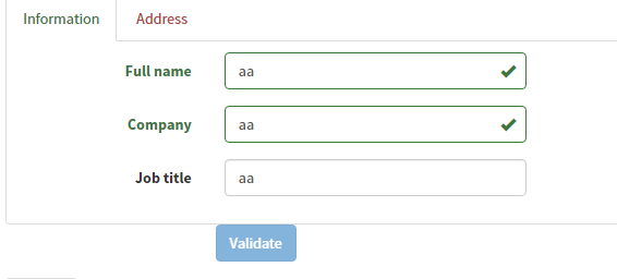 bootstrap 表单验证使用方法