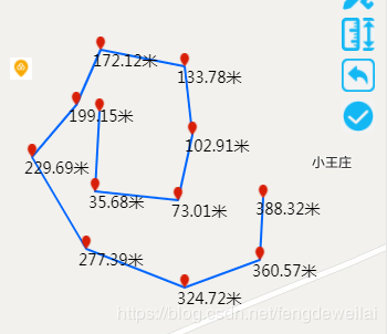 微信小程序地图如何绘制线段并且测量