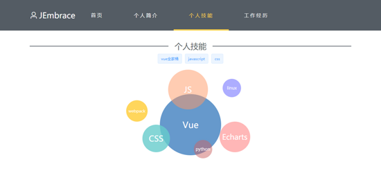 Vue+Element如何实现网页版个人简历系统