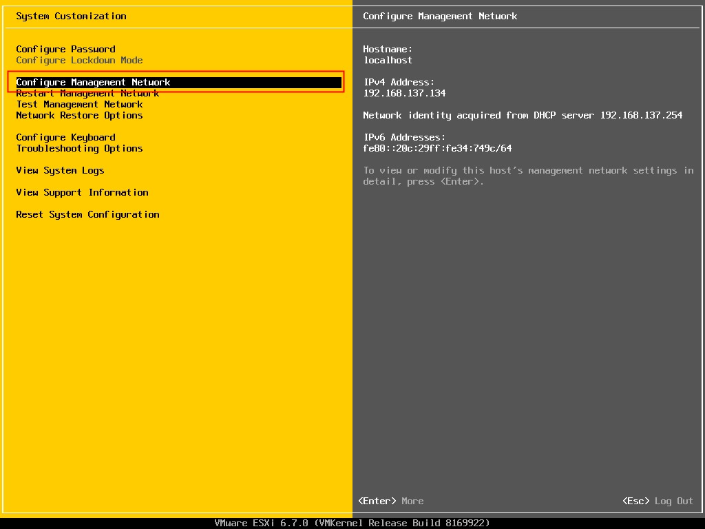 搭建VMware ESXi6.7的方法