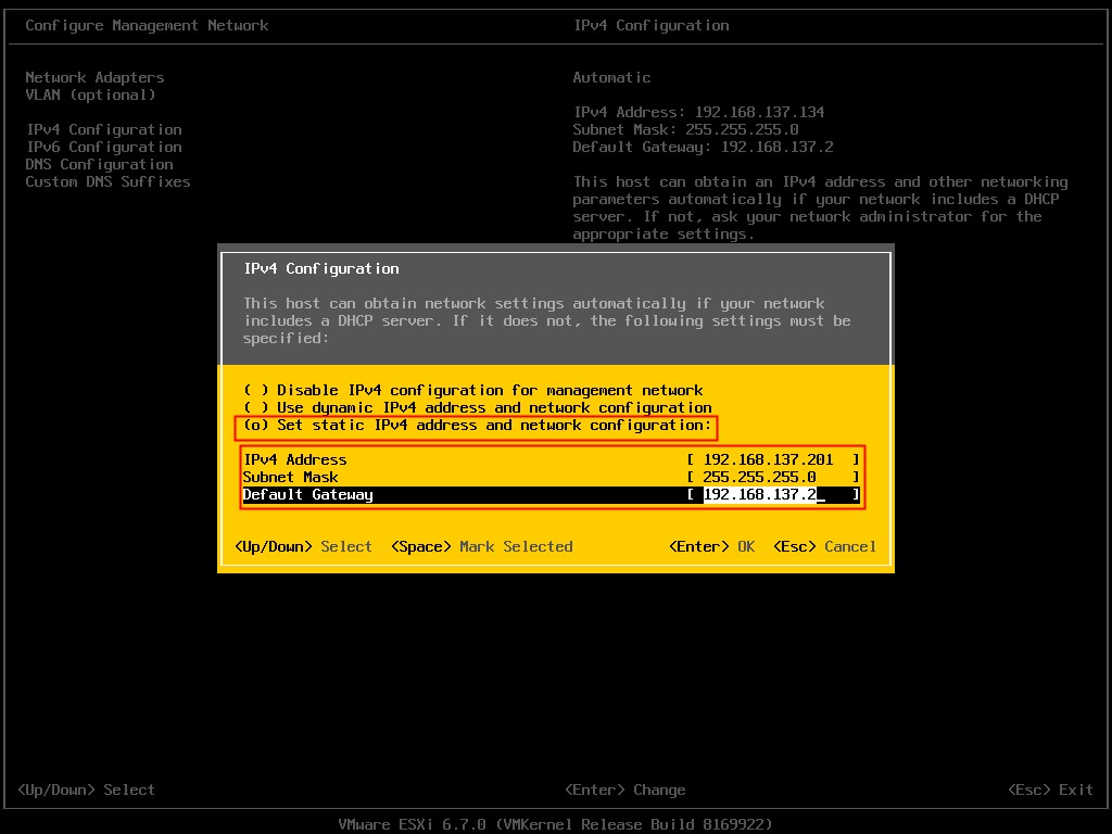 搭建VMware ESXi6.7的方法