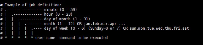 linux定時(shí)任務(wù)的使用方法