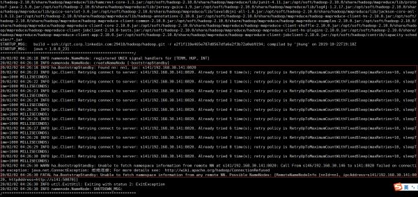 centos7搭建hadoop2.10高可用(HA)