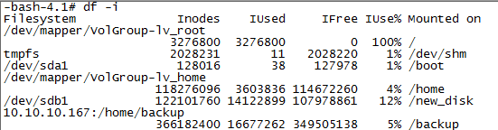 linux No space left on device由索引节点(inode)爆满引发500问题