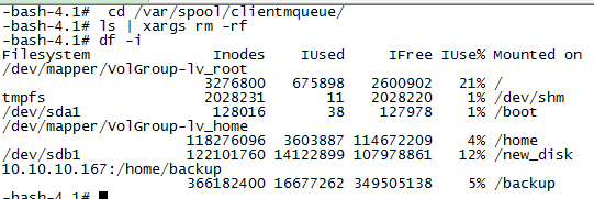 linux No space left on device由索引节点(inode)爆满引发500问题