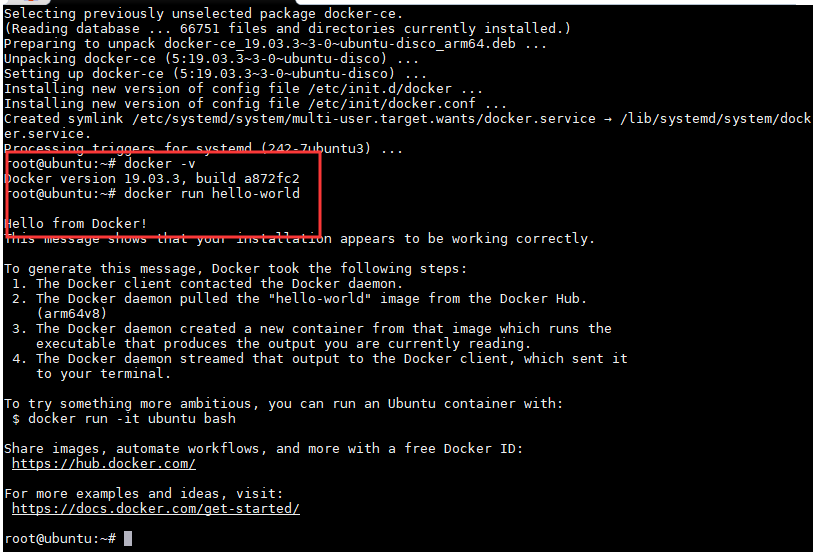 树莓派4b ubuntu19 server怎么安装docker-ce