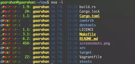 怎么在linux中使用exa命令