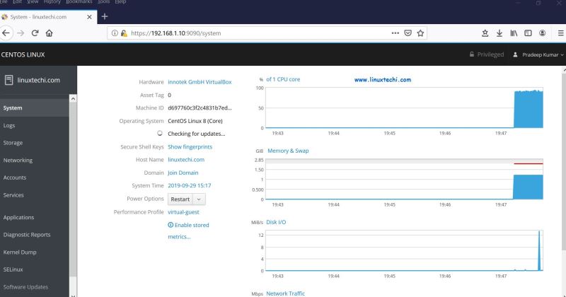 CentOS 8/RHEL 8上如何安装和使用Cockpit