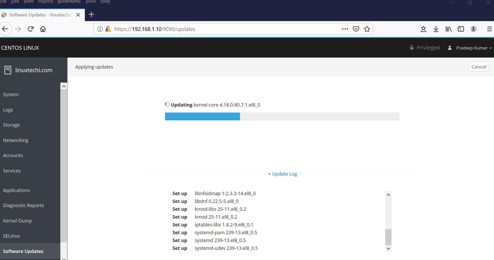 CentOS 8/RHEL 8上如何安装和使用Cockpit