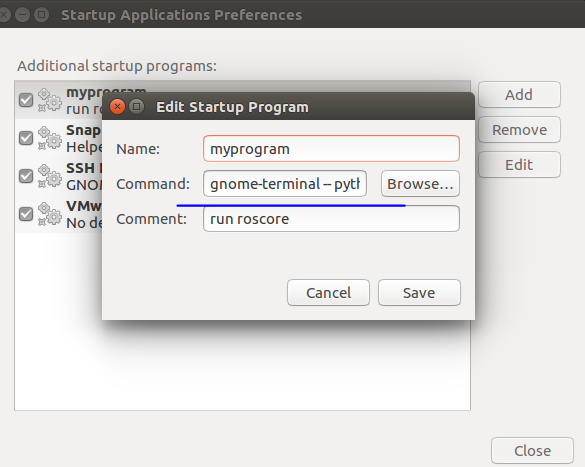 ubuntu开机后使用使用终端运行应用程序的设置方法