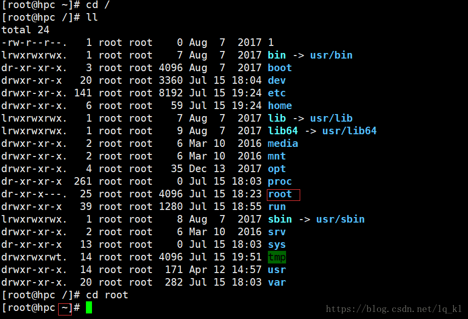 Linux下“/”和“~”的区别详解